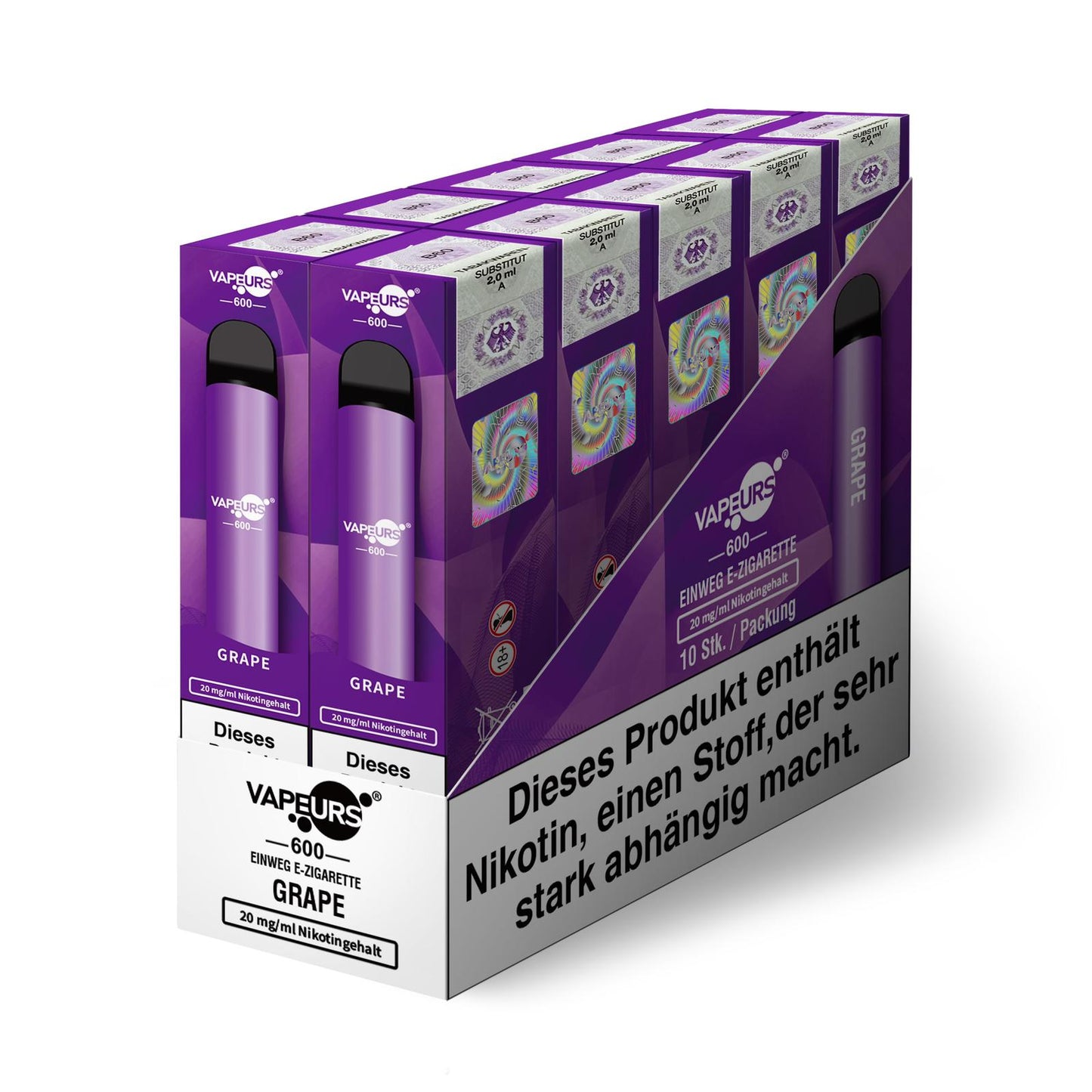 VAPEURS – GRAPE 10 Stk.